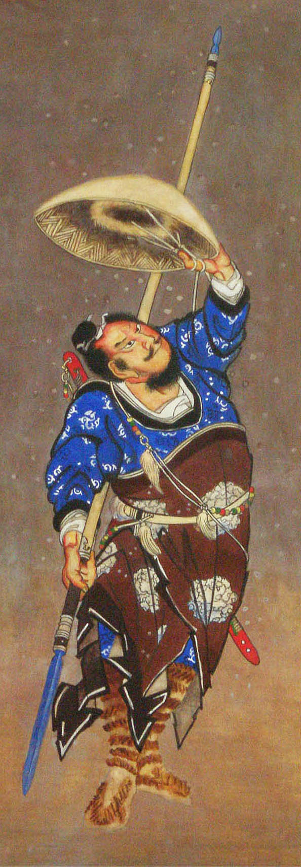 北斎筆　張飛図　摸写