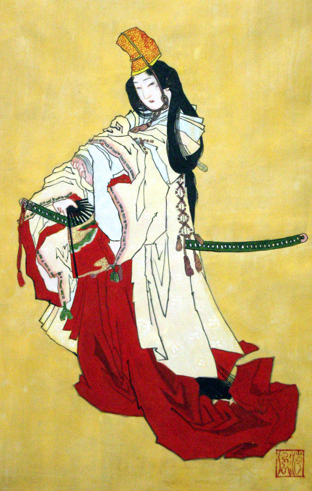 北斎筆　白拍子　摸写